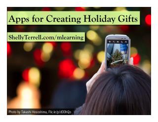 Holiday Apps to Create Gifts