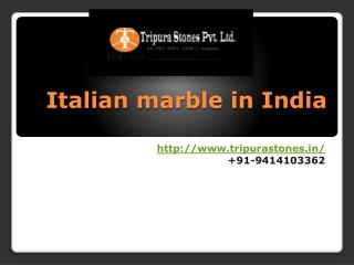 Italian marble in India