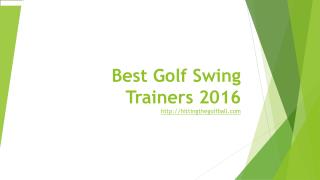 best golf swing trainers