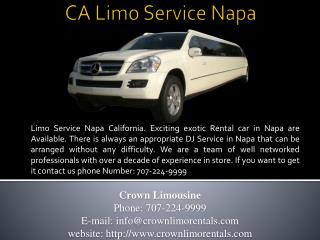 CA Limo Service Napa