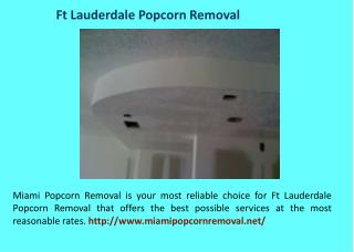 Popcorn Ceiling Removal