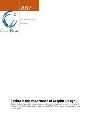 What is the Importance of Graphic Design