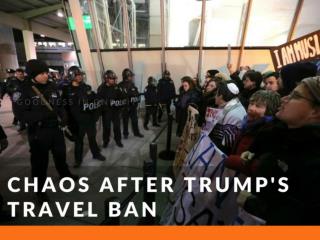 Chaos after Trump's travel ban
