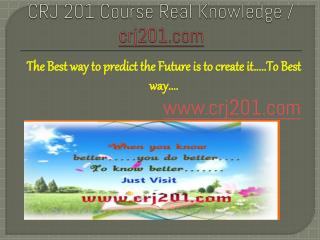 CRJ 201 Course Real Knowledge / crj 201 dotcom