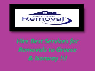 Quick and Reliable Removals to Greece & Norway