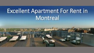 Excellent Apartment For Rent in Montreal