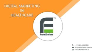 Healthcare Digital Marketing – FrontEnders Healthcare Consulting
