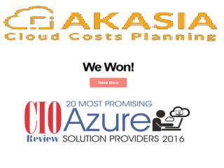 Akasia cloud cost planing