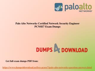 Get Verified Palo Alto PCNSE7 Exam Questions - PPT Slide