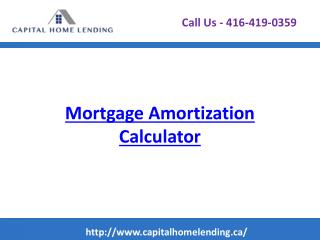Mortgage Amortization Calculator