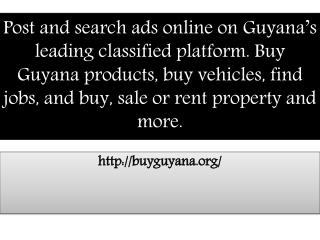 Buy Guyana Products