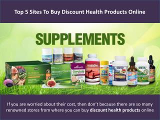 discount health supplements