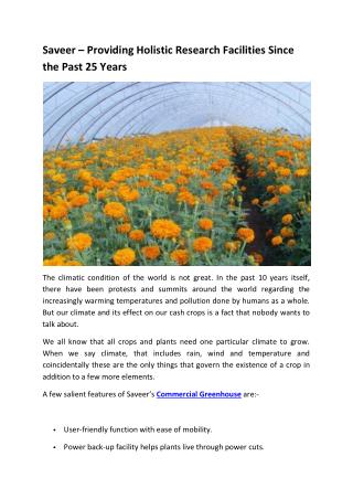 Saveer – Providing Holistic Research Facilities Since the Past 25 Years