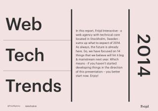 14 Web tech trends 2014