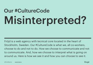 #CultureCode by @FrojdAgency