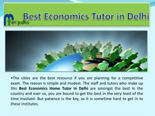Economics Tutors services in delhi