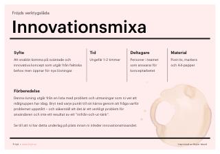 Innovationsmixa – en workshopmetod