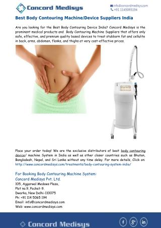 Best Body Contouring Machine Device Suppliers India