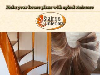 Make your house plans with spiral staircase