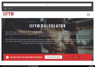 Macros Calculator  - IIFYM