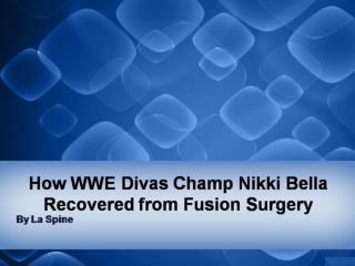 How WWE Divas Champ Nikki Bella Recovered from Fusion Surgery