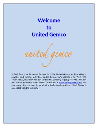 Wholesale Handmade Fashion Jewelry Online - United Gemco Inc.