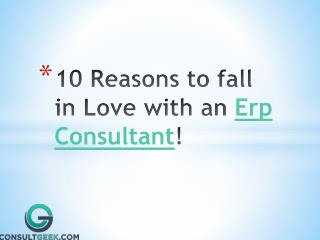 10 reasons to fall in love with ERP consultant