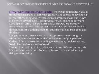 software development services in india