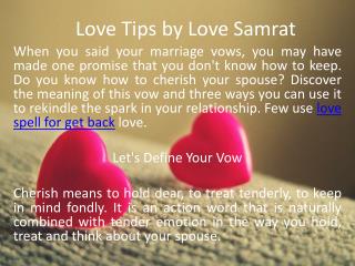 Love Tips by Love Samrat
