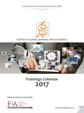 AlHuda CIBE-Training calendar 2017