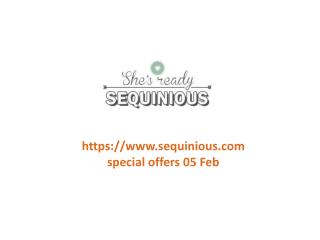 www.sequinious.com special offers 05 Feb