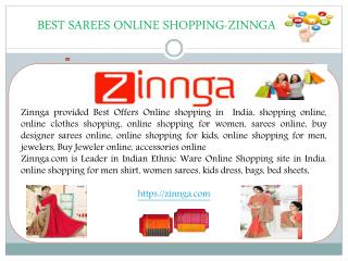 Best Sarees Online Shopping -zinnga