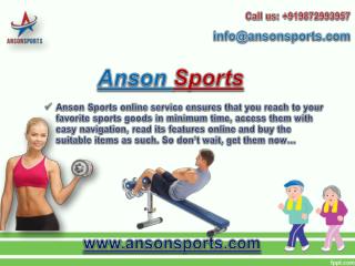 Buy Sports Goods Online from Anson Sports