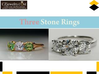 Three Stone Rings - CZ Jewelry