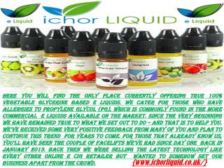 100 vg e liquid uk