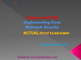 Pass4sure 210-260 Cisco Exam Questions