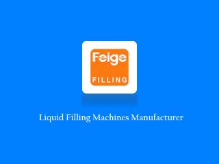 Liquid Filling Machines