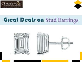 Cubic Zirconia Stud Earrings - Grab the Best Deals on CZ Jewelry