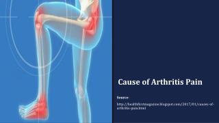 Causes of Arthritis Pain
