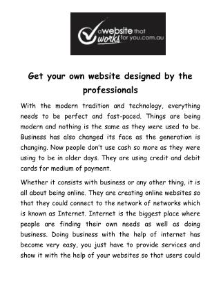 Find professional web design firms