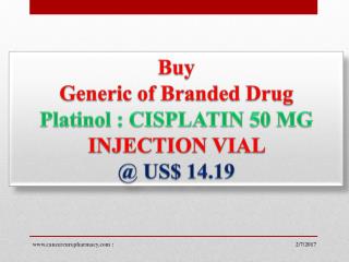 Buy Cisplatin 50 Mg Injection Vial at Us$ 14.19