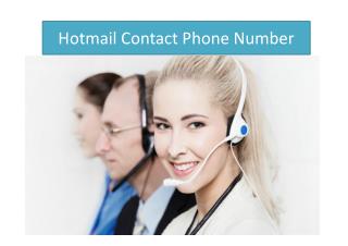 Troubleshoot your Hotmail account with Hotmail contact phone number