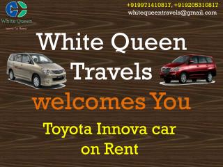 Toyota innova car on Rent and hire in Delhi