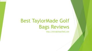 best taylormade golf bags