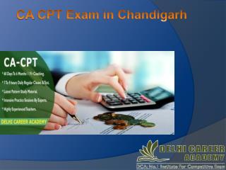 CA CPT Exam Coaching In Chandigarh