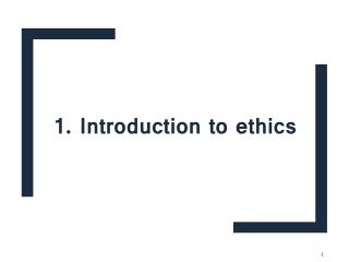 introduction to health Ethics
