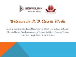 Servo Voltage Stabilizer Manufacturers