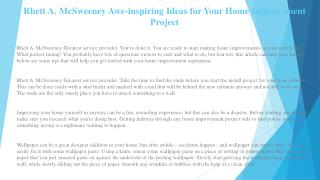 Rhett A. McSweeney Get the Right Home Owner's Insurance Policy for You