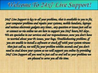 24x7live support