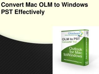 OLM to PST Converter Pro Software